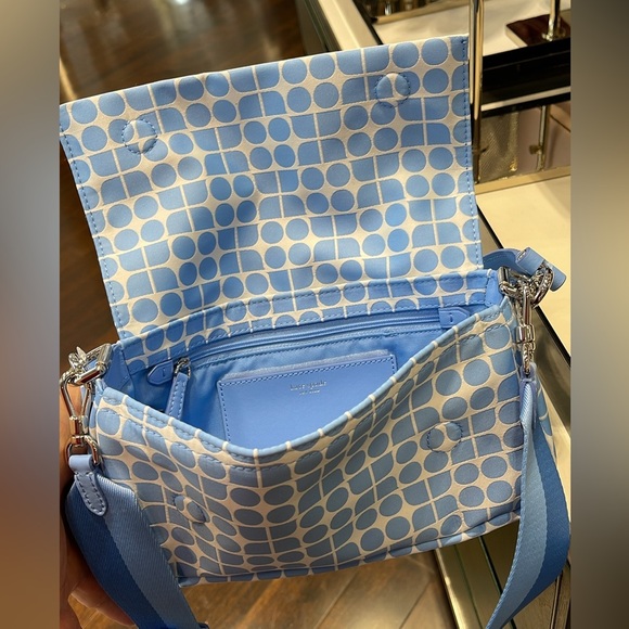 Kate Spade Noel Jacquard Convertible Crossbody Canvas XBody - Picture 2 of 10